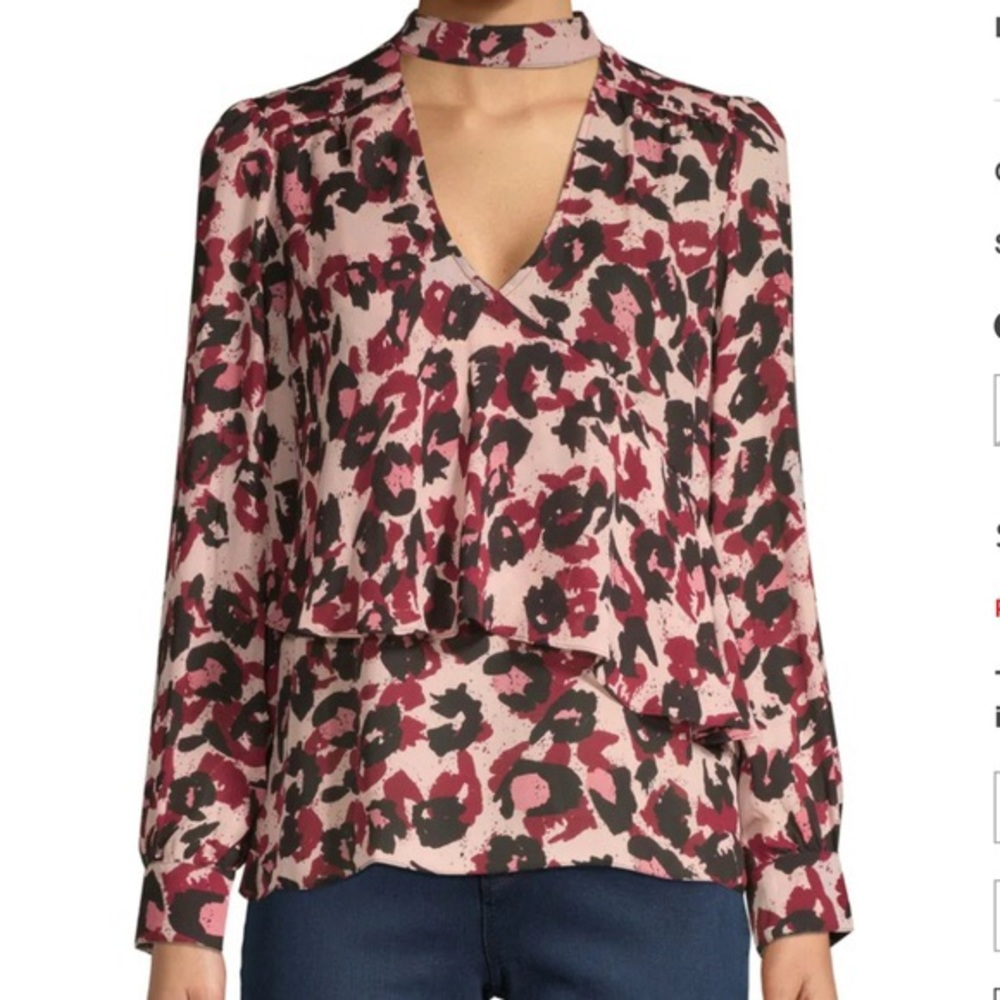 Parker Layered Choker Blouse - Medium